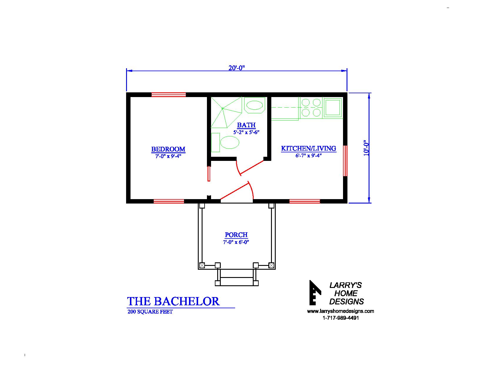 tiny house 1 - floor plan