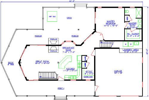 The Hideaway First Floor Plan