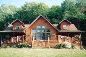 charming yet classy log home