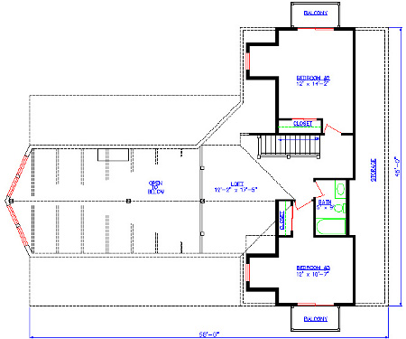 The Hideaway Second Floor Plan