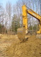 ground breaking for a new log home